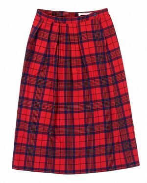 Vintage Pendleton Authentic Red Leslie Tartan Wool Skirt – Size 12